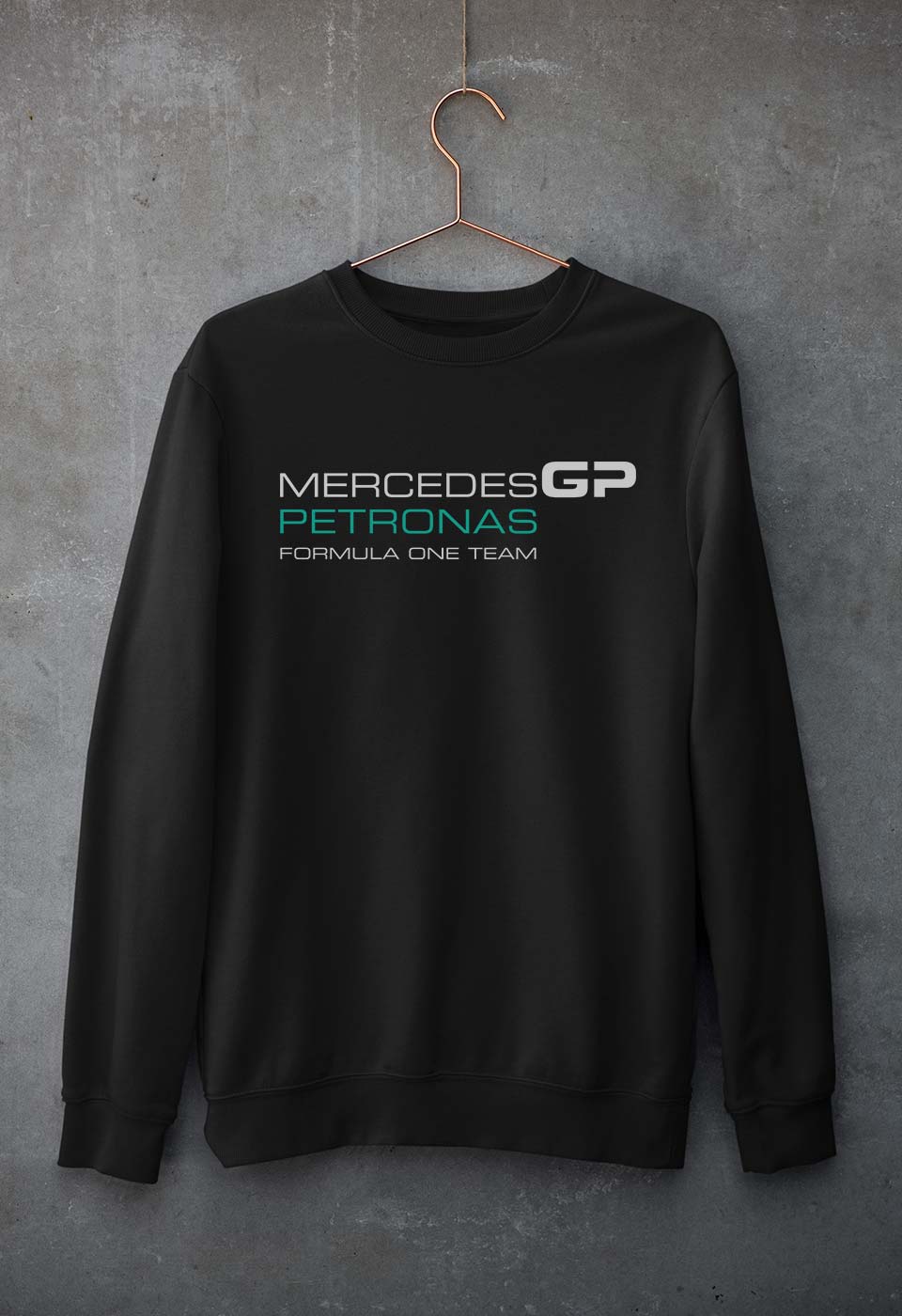 Mercedes GP Petronas F1 Unisex Sweatshirt for Men/Women-S(40 Inches)-Black-Ektarfa.online