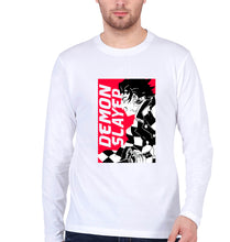 Load image into Gallery viewer, Demon Slayer Full Sleeves T-Shirt for Men-White-Ektarfa.online
