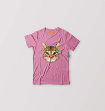 Load image into Gallery viewer, TRIANGLE_CAT Kids T-Shirt for Boy/Girl-Pink-Ektarfa.online
