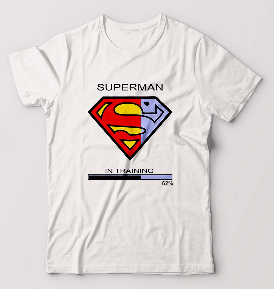 Superman Gym T-Shirt for Men-White-Ektarfa.online