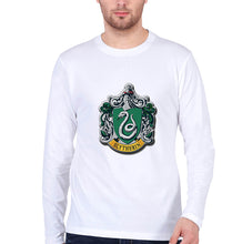 Load image into Gallery viewer, Slytherin Harry Potter Full Sleeves T-Shirt for Men-White-Ektarfa.online

