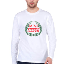 Load image into Gallery viewer, Mini Cooper Full Sleeves T-Shirt for Men-White-Ektarfa.online
