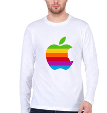 Load image into Gallery viewer, Steve Jobs Apple Full Sleeves T-Shirt for Men-White-Ektarfa.online
