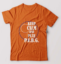 Load image into Gallery viewer, PUBG Keep Calm And Play Pubg T-Shirt for Men-Orange-Ektarfa.online
