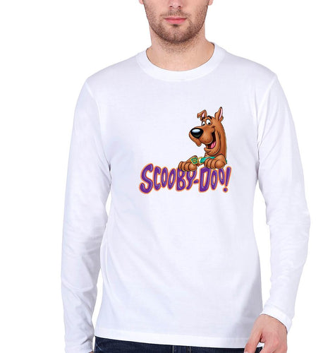Scooby Doo Full Sleeves T-Shirt for Men-White-Ektarfa.online