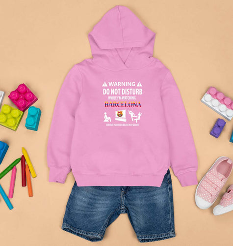 Warning FCB Kids Hoodie for Boy/Girl-0-1 Year(22 Inches)-Light Baby Pink-Ektarfa.online