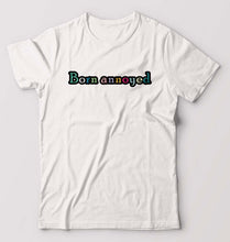 Load image into Gallery viewer, Born Annoyed T-Shirt for Men-White-Ektarfa.online
