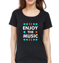 Load image into Gallery viewer, Music T-Shirt for Women-XS(32 Inches)-Black-Ektarfa.online
