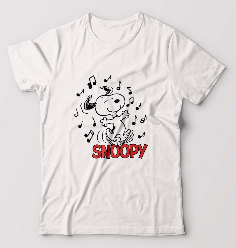 Peanuts Snoopy T-Shirt for Men-White-Ektarfa.online