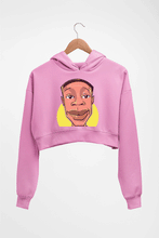 Load image into Gallery viewer, Khaby Lame Crop HOODIE FOR WOMEN-Light Baby Pink-Ektarfa.online
