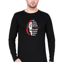 Load image into Gallery viewer, Money Heist Full Sleeves T-Shirt for Men-Black-Ektarfa.online
