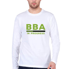 Load image into Gallery viewer, BBA Full Sleeves T-Shirt for Men-White-Ektarfa.online
