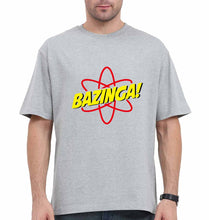 Load image into Gallery viewer, Sheldon Cooper Bazinga Oversized T-Shirt for Men-Grey-Ektarfa.online
