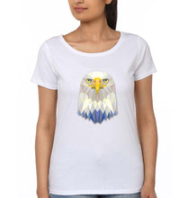 Load image into Gallery viewer, Eagle T-Shirt for Women-XS(32 Inches)-White-Ektarfa.online
