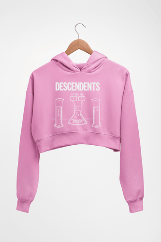 Descendents Crop HOODIE FOR WOMEN-Light Baby Pink-Ektarfa.online