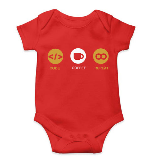 Coder Kids Romper For Baby Boy/Girl-Red-Ektarfa.online