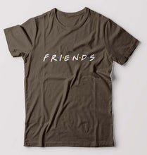 Load image into Gallery viewer, Friends T-Shirt for Men-S(38 Inches)-Olive Green-Ektarfa.online
