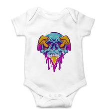 Load image into Gallery viewer, Trippy Psychedelic Skull Romper For Baby Boy/Girl-White-Ektarfa.online
