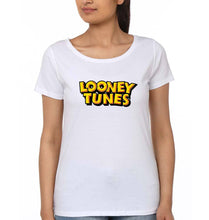 Load image into Gallery viewer, Looney Tunes T-Shirt for Women-XS(32 Inches)-White-Ektarfa.online
