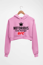 Load image into Gallery viewer, Conor McGregor UFC Crop HOODIE FOR WOMEN-Light Baby Pink-Ektarfa.online
