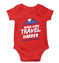 Load image into Gallery viewer, Travel Harder Kids Romper For Baby Boy/Girl-0-5 Months(18 Inches)-RED-Ektarfa.online
