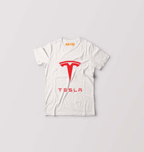 Load image into Gallery viewer, Tesla Kids T-Shirt for Boy/Girl-White-Ektarfa.online
