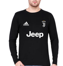 Load image into Gallery viewer, Juventus F.C. 2021-22 Full Sleeves T-Shirt for Men-S(38 Inches)-Black-Ektarfa.online
