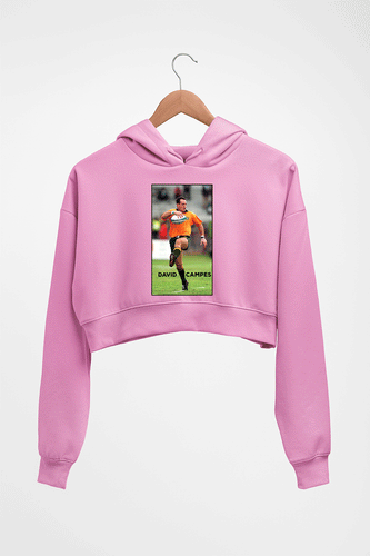 David Campese Crop HOODIE FOR WOMEN-Light Baby Pink-Ektarfa.online