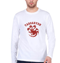 Load image into Gallery viewer, House Targaryen (GOT) Full Sleeves T-Shirt for Men-White-Ektarfa.online
