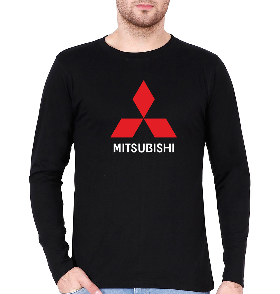 Mitsubishi Full Sleeves T-Shirt for Men-Black-Ektarfa.online