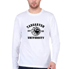 Load image into Gallery viewer, House Targaryen (GOT) Full Sleeves T-Shirt for Men-White-Ektarfa.online
