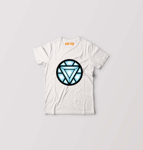ARC REACTOR Iron Man Superhero Kids T-Shirt for Boy/Girl-White-Ektarfa.online
