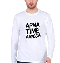 Load image into Gallery viewer, Apna Time Aayega Full Sleeves T-Shirt for Men-White-Ektarfa.online

