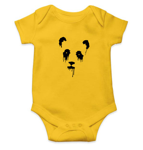 Panda Kids Romper For Baby Boy/Girl-0-5 Months(18 Inches)-Yellow-Ektarfa.online