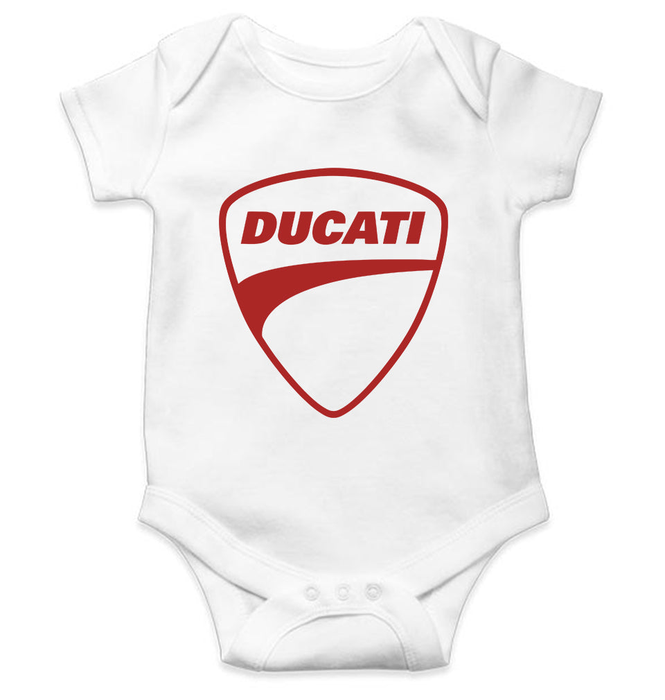 Ducati Kids Romper Kids Romper For Baby Boy/Girl-0-5 Months(18 Inches)-White-Ektarfa.online