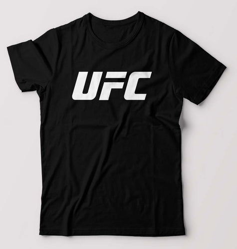 UFC T-Shirt for Men-S(38 Inches)-Black-Ektarfa.online