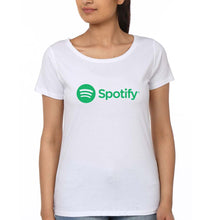 Load image into Gallery viewer, Spotify T-Shirt for Women-White-Ektarfa.online
