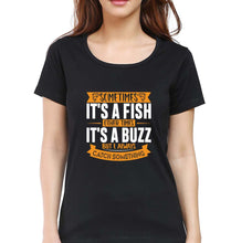 Load image into Gallery viewer, Fishing T-Shirt for Women-Black-Ektarfa.online
