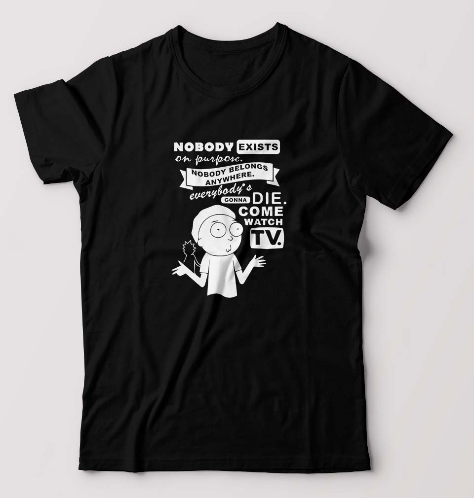 Rick and Morty T-Shirt for Men-Black-Ektarfa.online