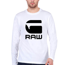 Load image into Gallery viewer, G Raw Full Sleeves T-Shirt for Men-White-Ektarfa.online
