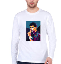 Load image into Gallery viewer, Novak Djokovic Tennis Full Sleeves T-Shirt for Men-White-Ektarfa.online
