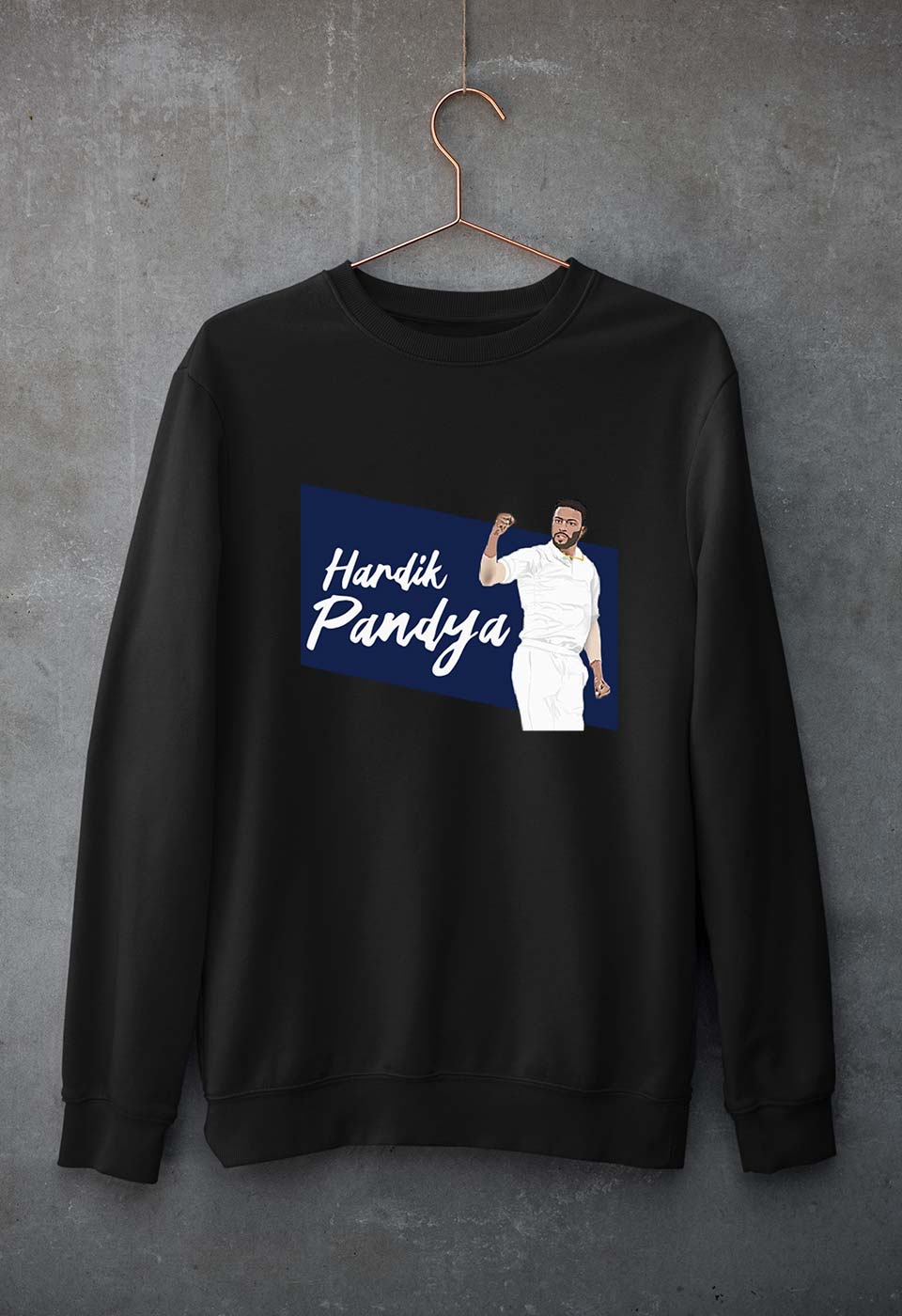 Hardik Pandya Unisex Sweatshirt for Men/Women-Black-Ektarfa.online