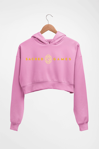 Sacred Games Crop HOODIE FOR WOMEN-Light Baby Pink-Ektarfa.online