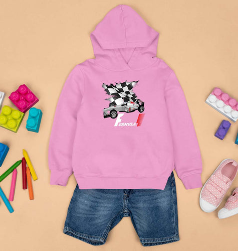 Formula 1(F1) Kids Hoodie for Boy/Girl-1-2 Years(24 Inches)-Light Baby Pink-Ektarfa.online