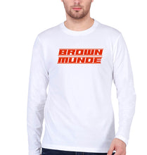 Load image into Gallery viewer, AP Dhillon Brown Munde Full Sleeves T-Shirt for Men-White-Ektarfa.online
