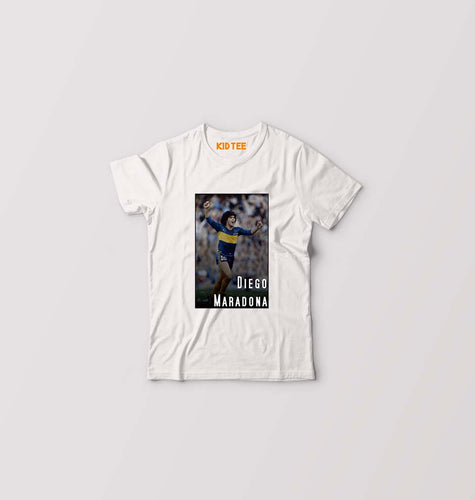 Diego Maradona Kids T-Shirt for Boy/Girl-White-Ektarfa.online
