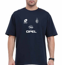 Load image into Gallery viewer, A.C. Milan Football Oversized T-Shirt for Men-Navy Blue-Ektarfa.online
