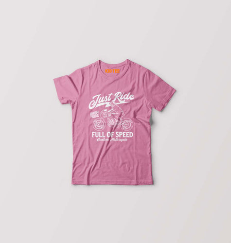 Motorcycle Kids T-Shirt for Boy/Girl-Pink-Ektarfa.online