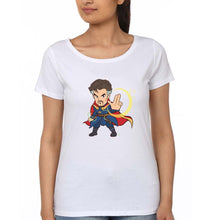 Load image into Gallery viewer, Doctor Strange Superhero T-Shirt for Women-XS(32 Inches)-White-Ektarfa.online
