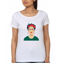 Load image into Gallery viewer, Frida Kahlo T-Shirt for Women-XS(32 Inches)-White-Ektarfa.online
